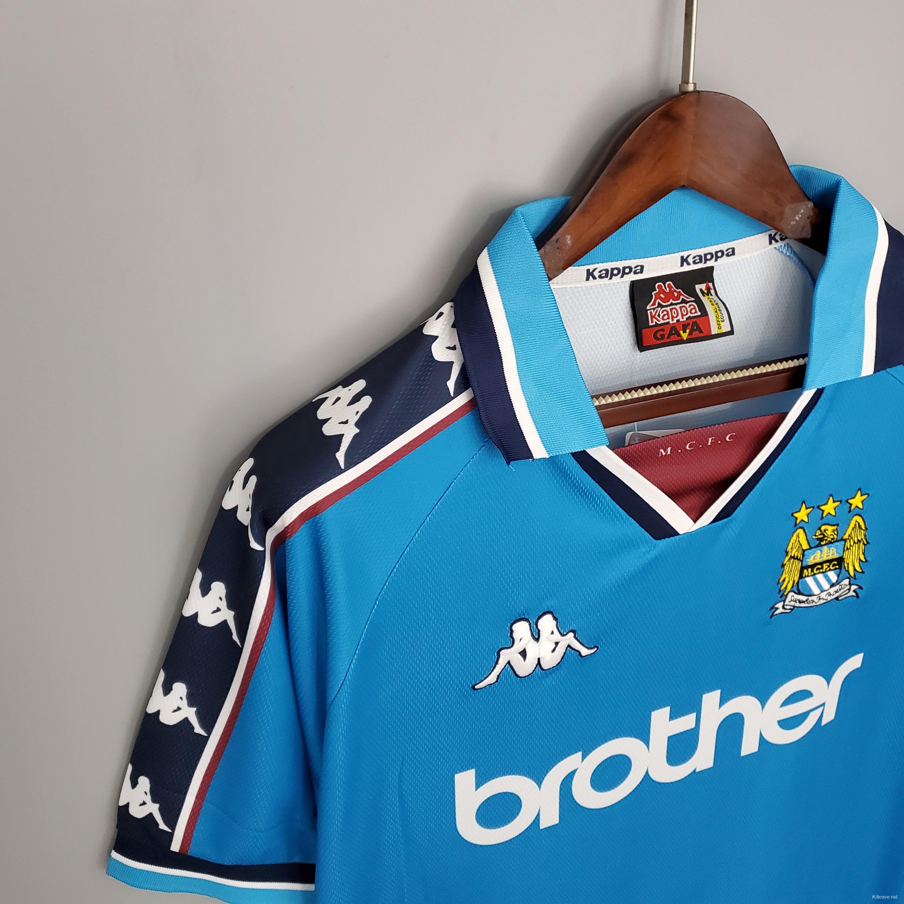 Retro Manchester City 97/99 home Soccer Jersey