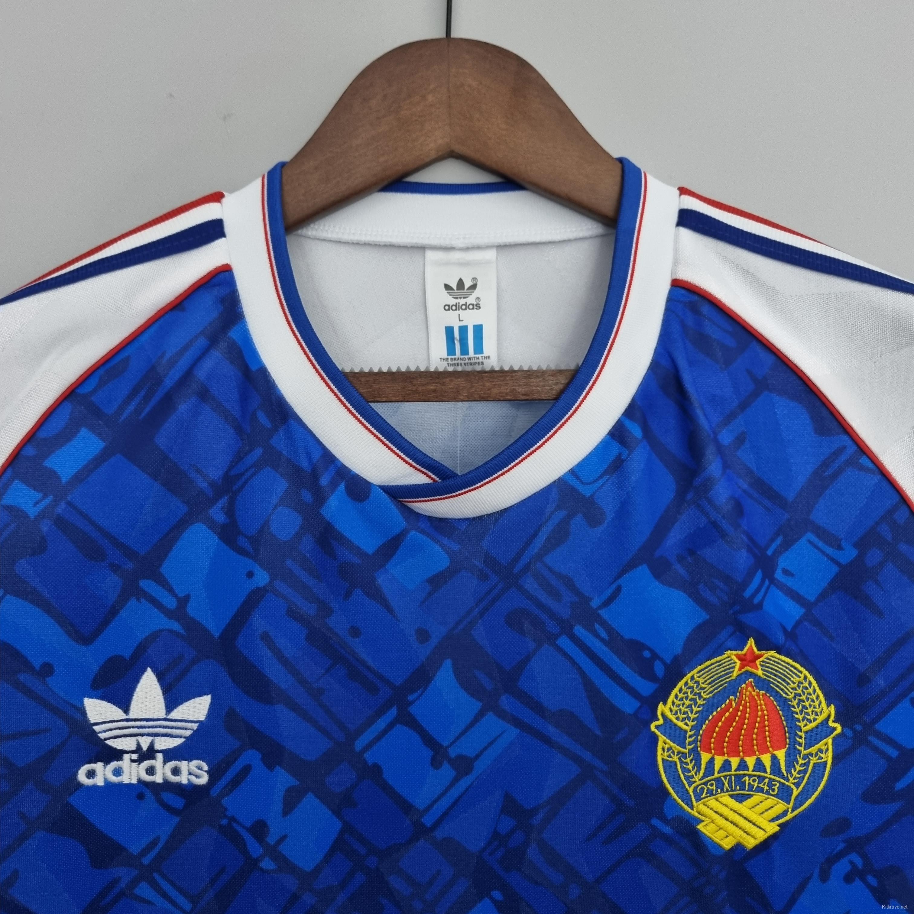 Retro 1992 Yugoslavia home Soccer Jersey