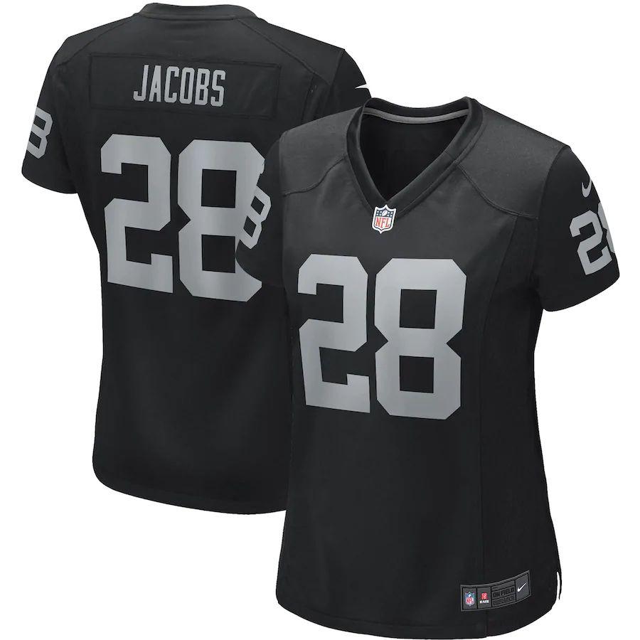 Women's Josh Jacobs Black Player Limited Team Jersey