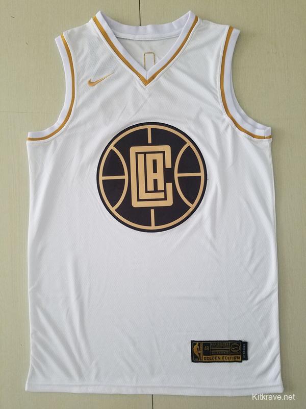 Kawhi Leonard 2 White Golden Edition Jersey