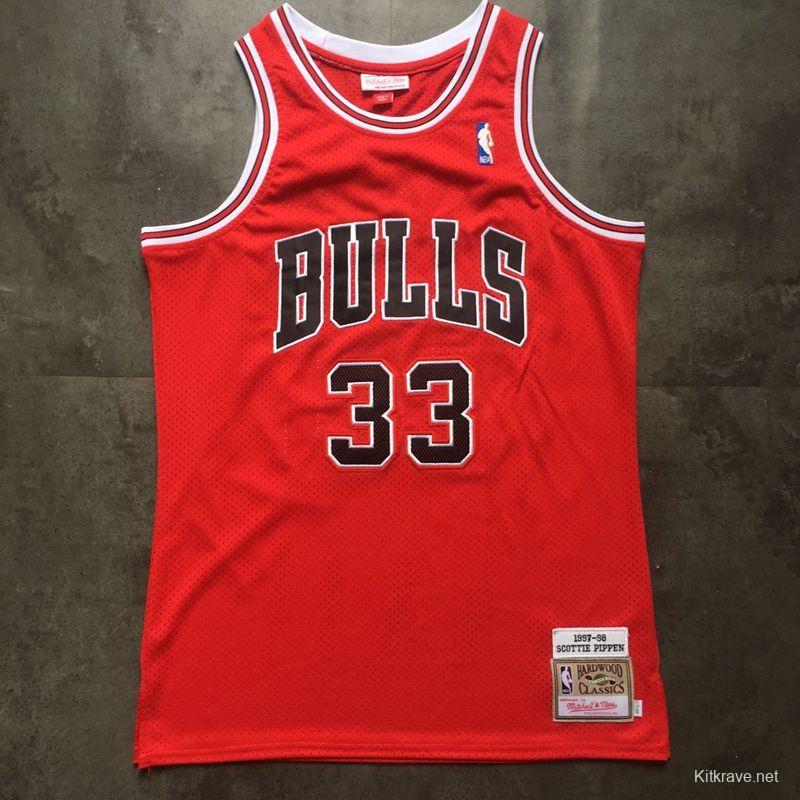 Men's Scottie Pippen Red Retro Classic Team Jersey