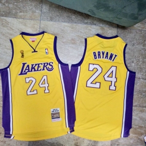 Men's Kobe Bryant Yellow Retro Classic Team Jersey