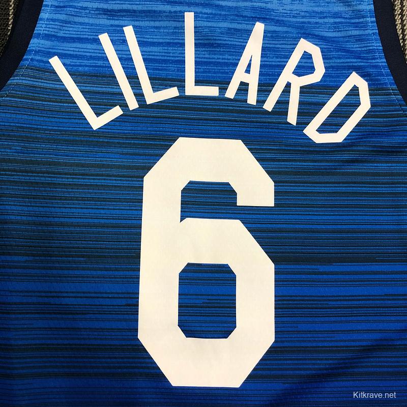 Thai Version Men's Damian Lillard Navy USA Basketball Player Jersey