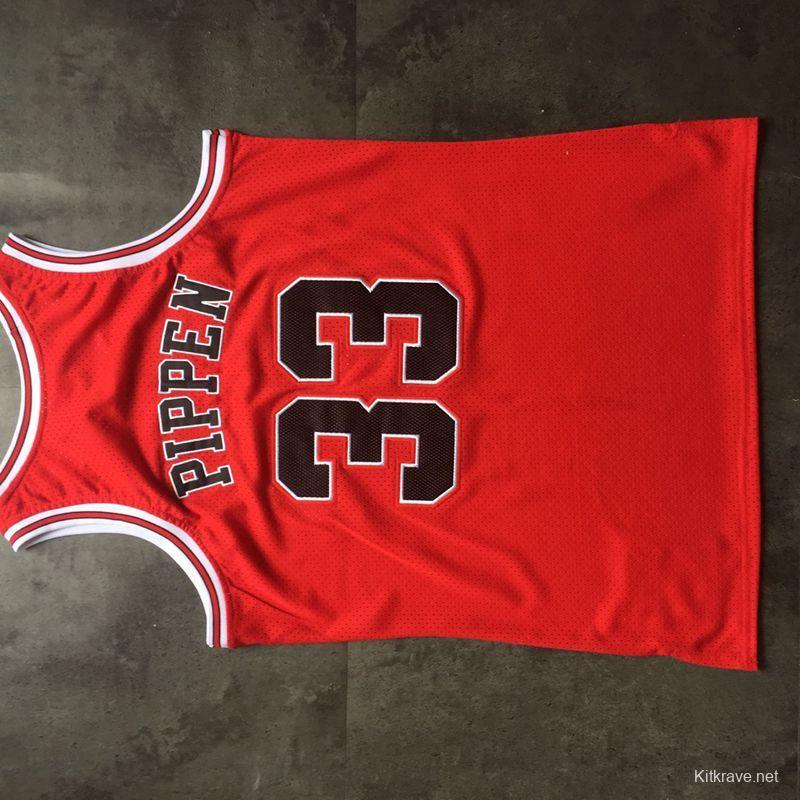 Men's Scottie Pippen Red Retro Classic Team Jersey