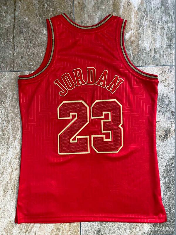 Men's Michael Jordan Red Retro Classic Team Jersey