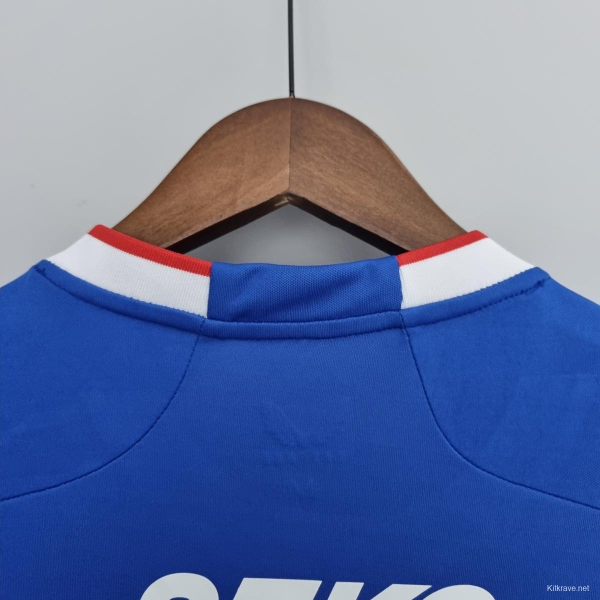 22/23 Rangers home Soccer Jersey