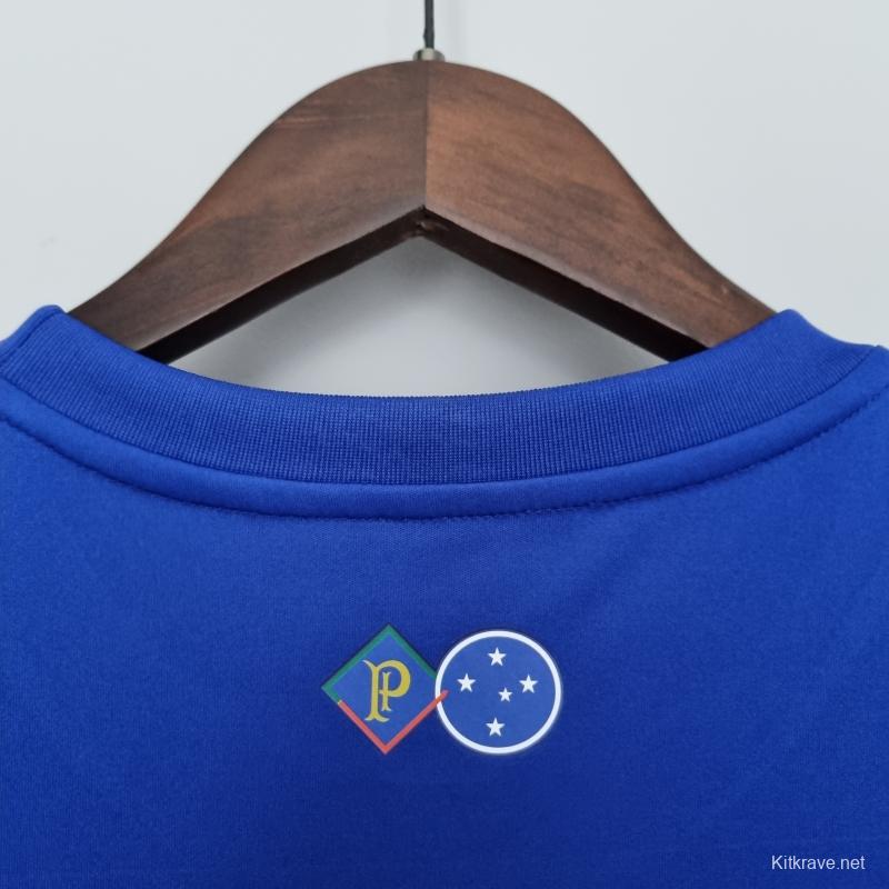 22/23 women Cruzeiro home white Soccer Jersey