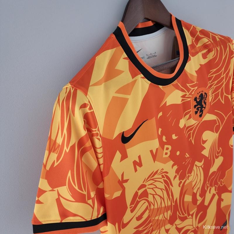 2022 Netherlands Training Jersey Orange