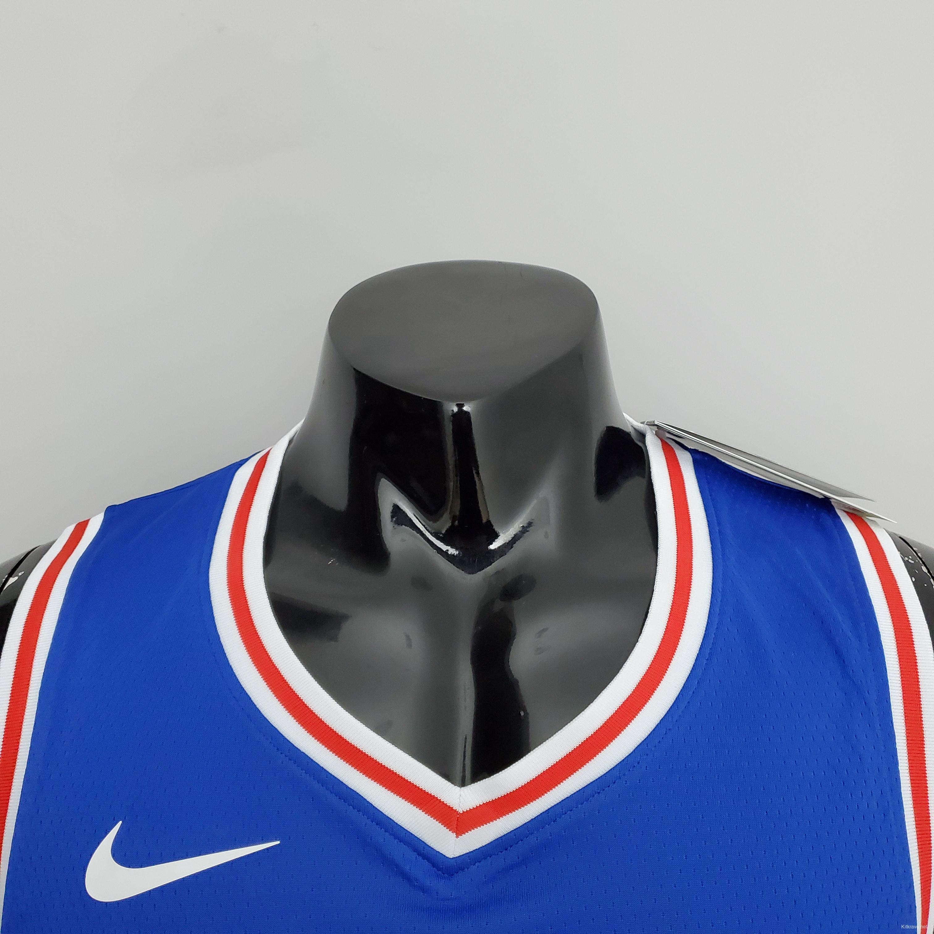 NBA 76ers Harden #1 V-Neck Blue