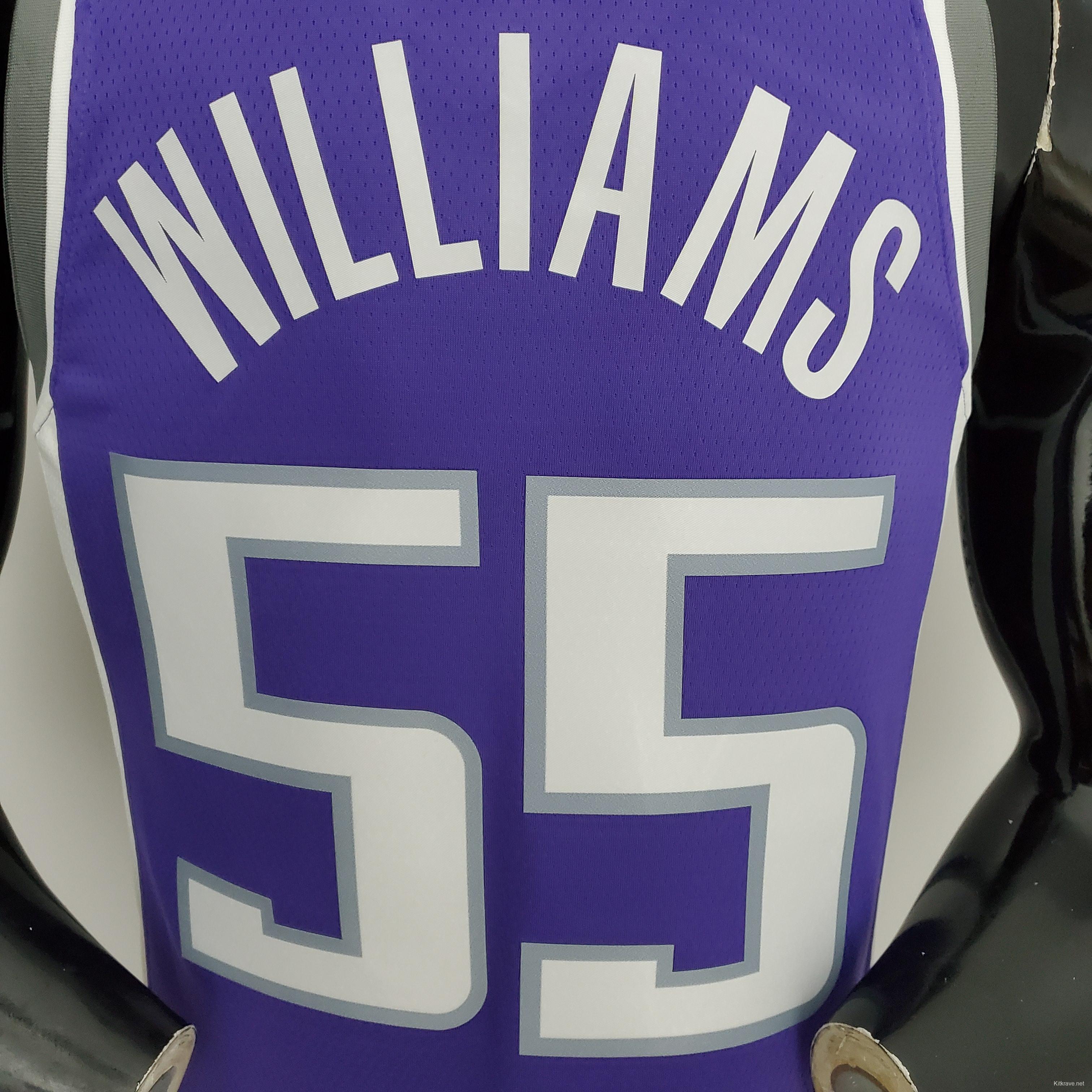 NBA 75th Anniversary Kings Williams#55 Black Purple