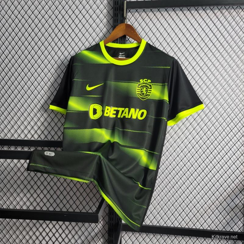 22 23 Sporting Lisbon Away Soccer Jersey