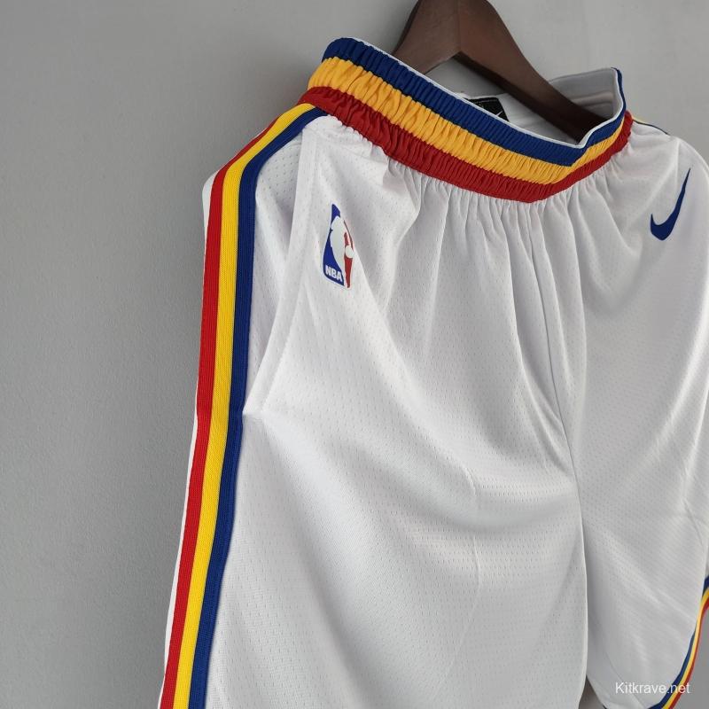 Golden State Warriors NBA Shorts White