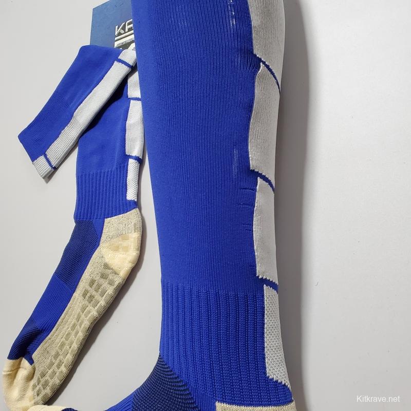 2022 Blue Long Top Non-Slip SOCKS#0091