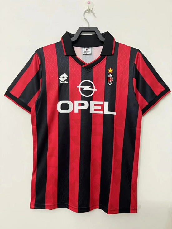 Retro 95/96AC Milan Home Soccer Jersey