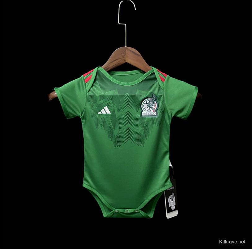 2022 Mexico Home Baby Soccer Jersey