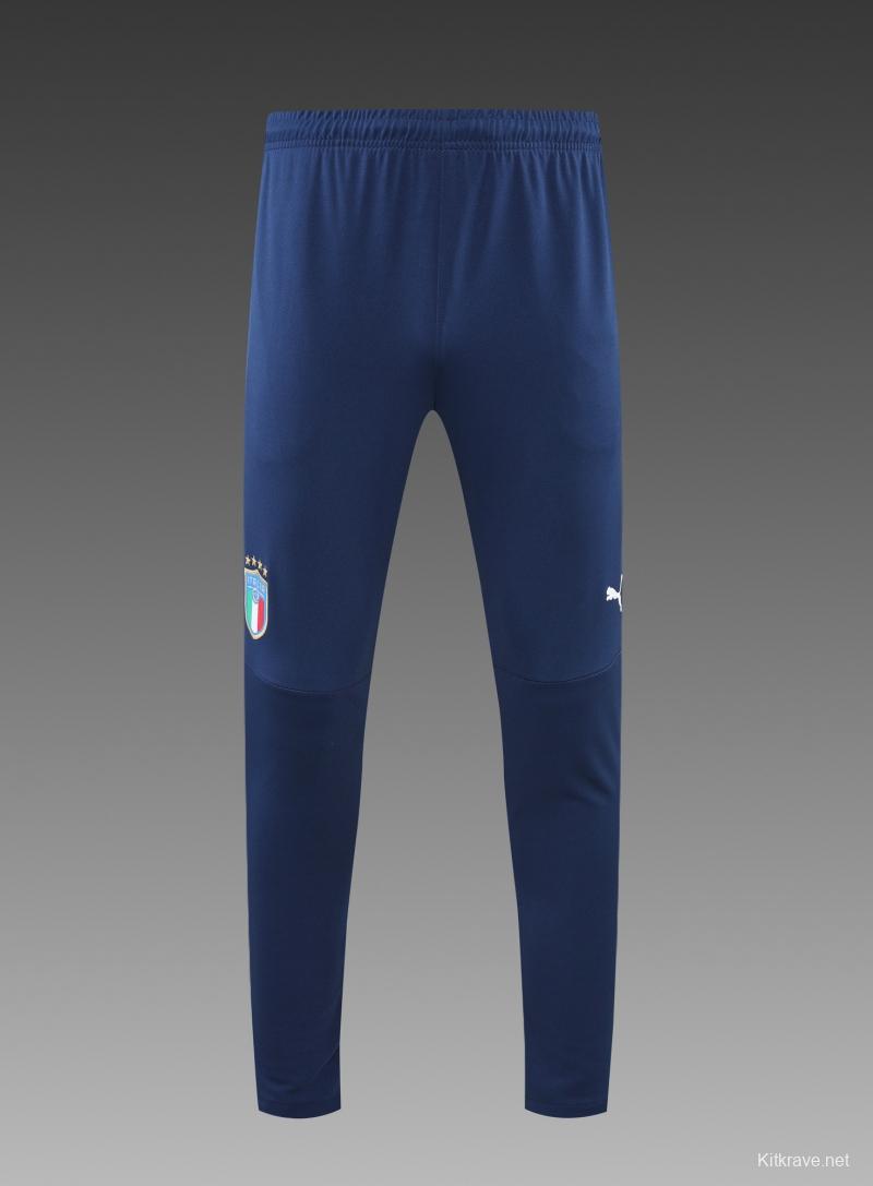 2022 Italy Blue Half Zipper Tracksuit