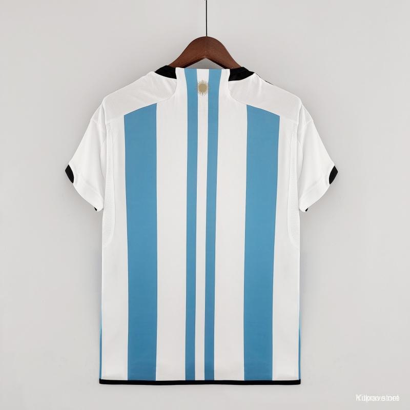 3 Stars Argentina Home Final Match Jersey