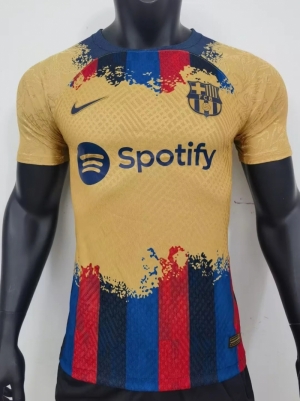 Player Version 23/24 Barcelona Home X Away Mixed Red Yellow Jersey