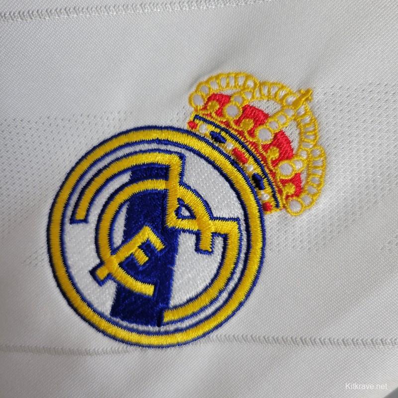 Retro Long Sleeve 17/18 Real Madrid Home Jersey