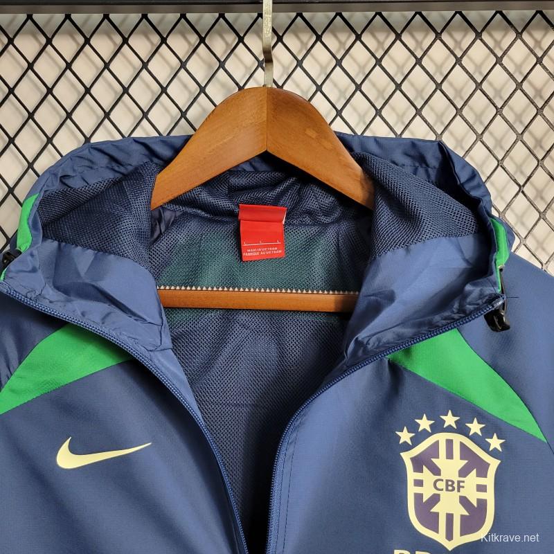 2023 Brazil Royal Blue Windbreaker