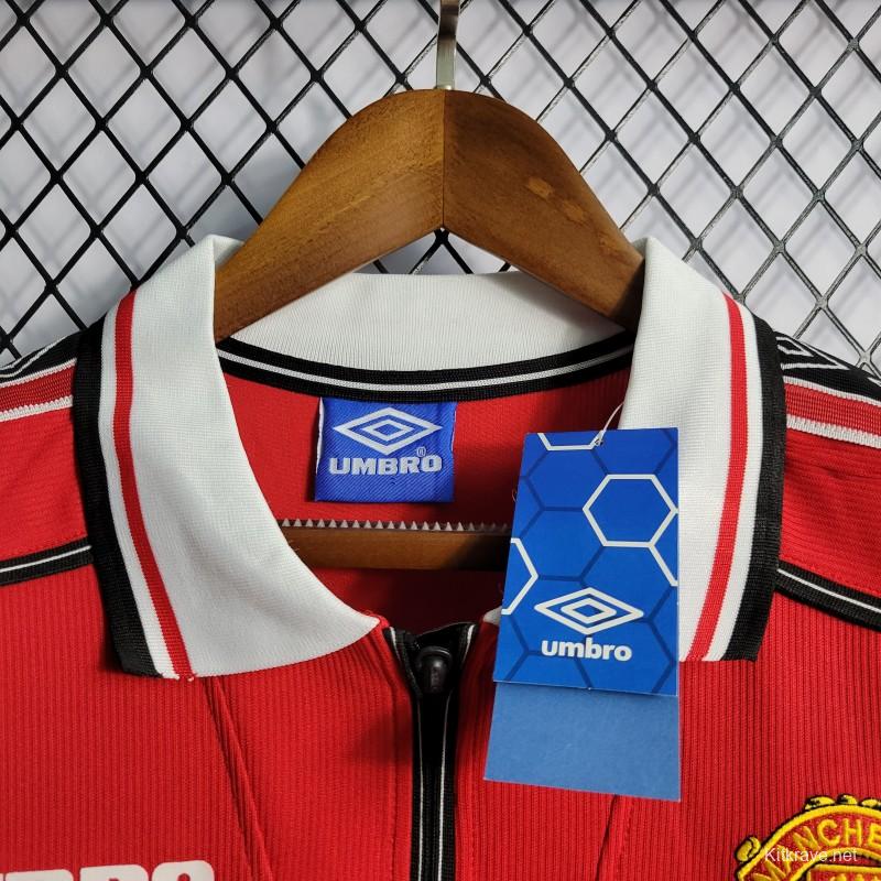 Retro Long Sleeve 98/99 Manchester United Home Jersey