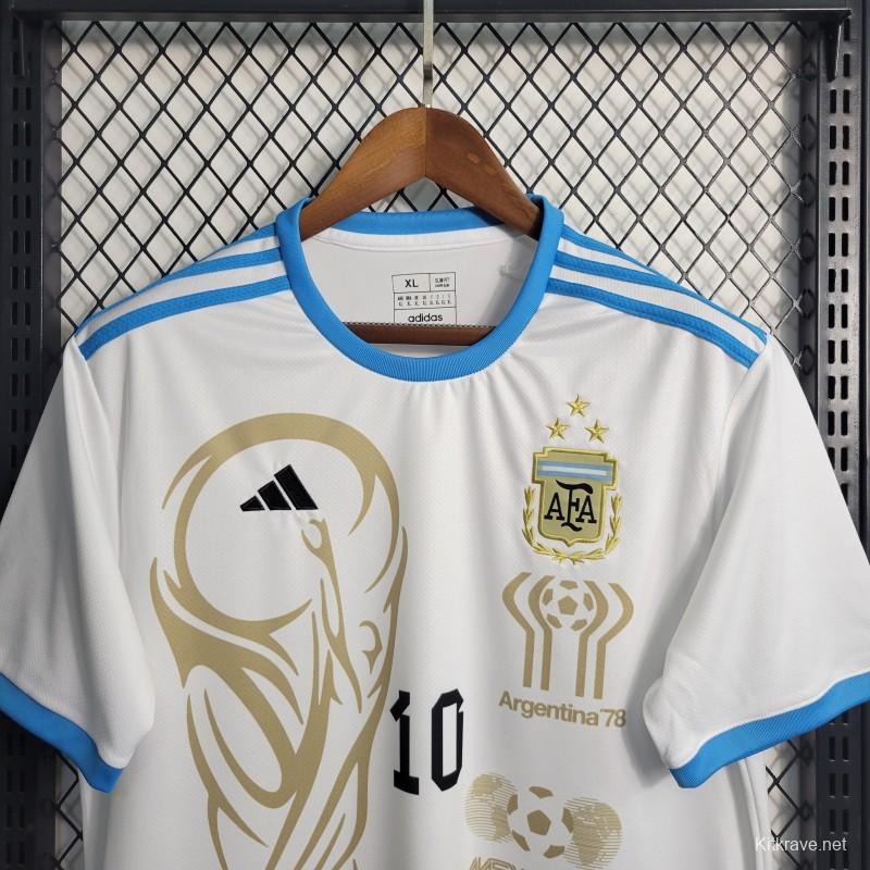 2023  Argentina World Cup White Training Jersey