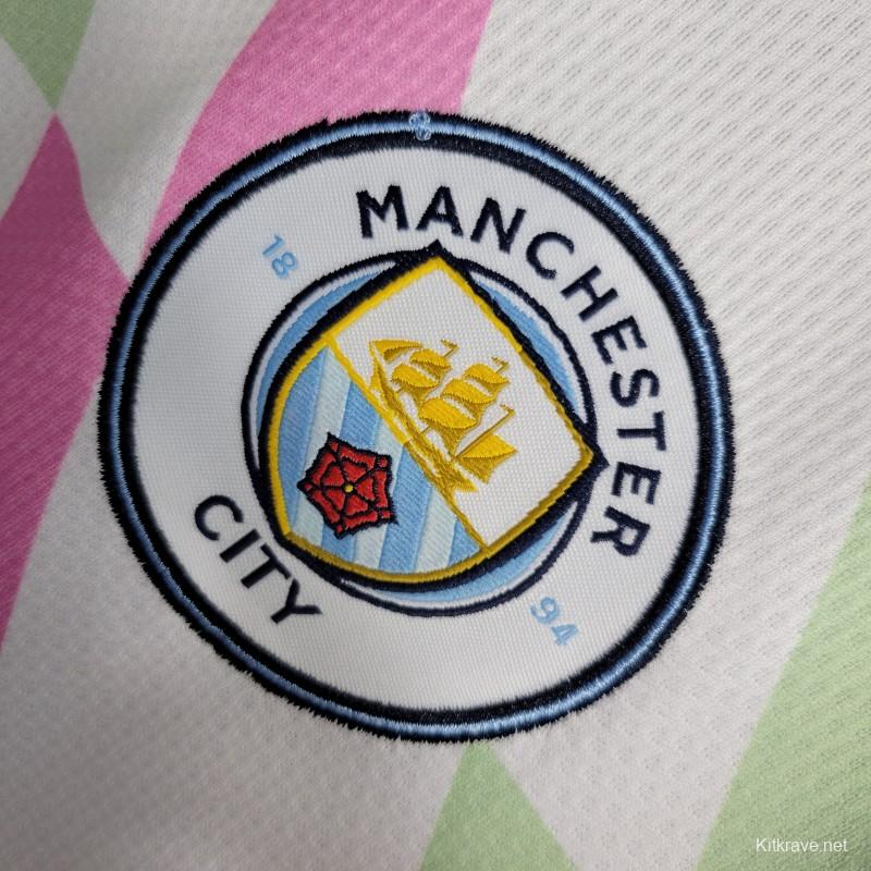 23-24 Manchester City White Training Jersey