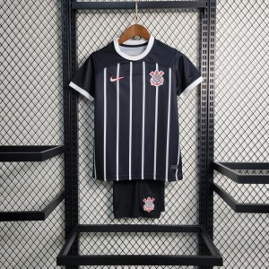 23-24 Kids Corinthians Away Black Jersey Size 16-28