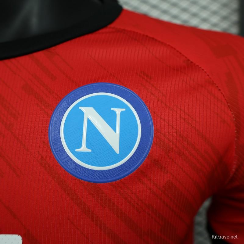 Player Version SSC Napoli Face Game Pierluigi Gollini Goalkeeper Jersey