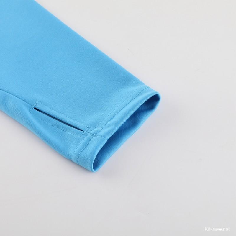 23/24 Manchester City Blue Half Zipper Jacket+Pants