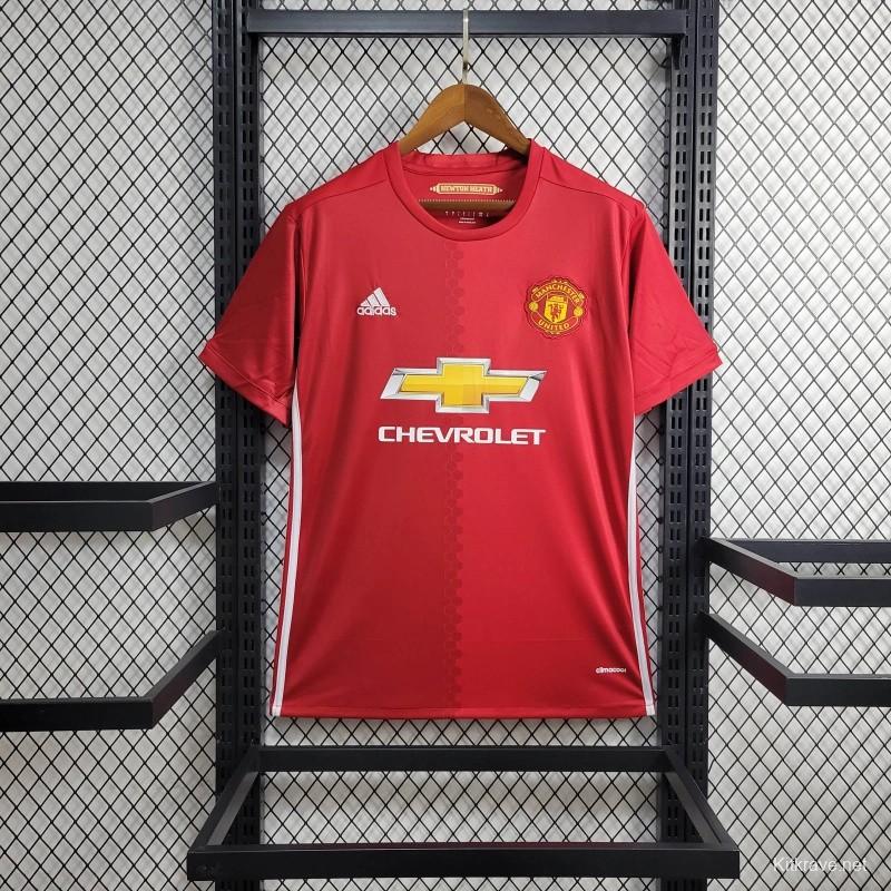 Retro 16/17 Manchester United Home Jersey