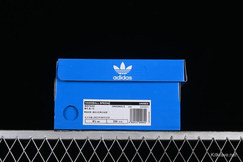 Adidas Handball Spezial Retro Casual Sneakers with Suede Upper and Gum Rubber Outsole - BD7632