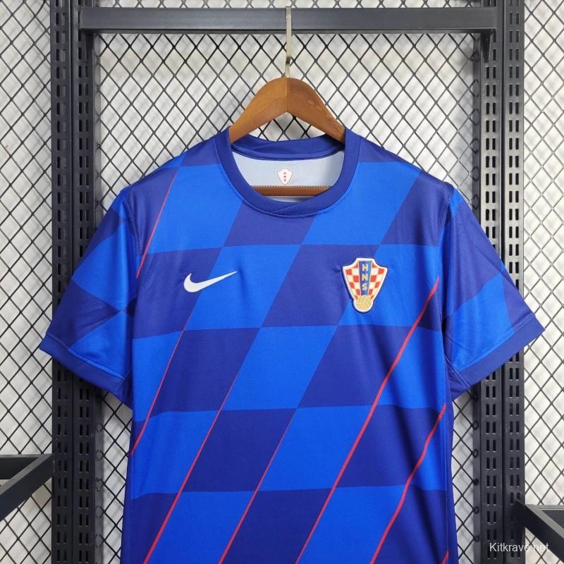 2024 Croatia Away Blue Jersey