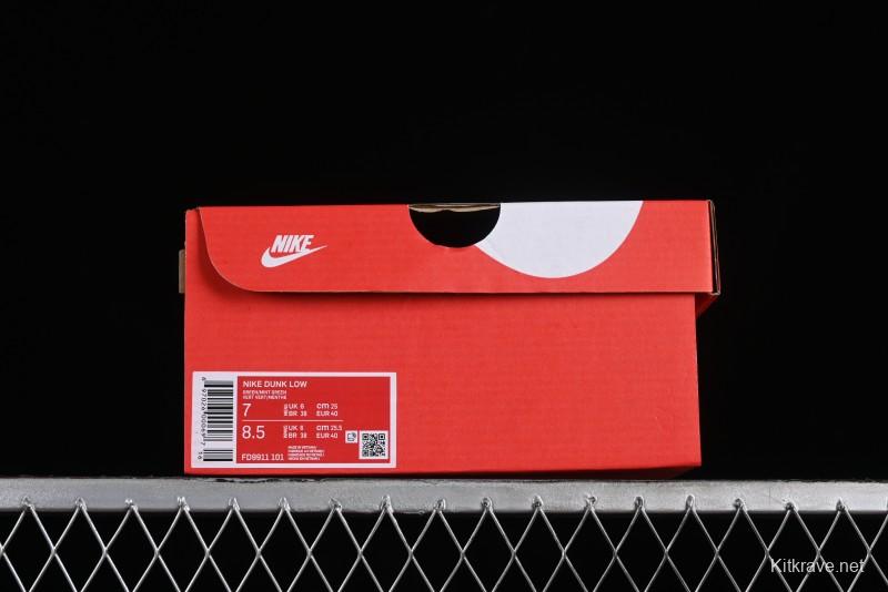 Nike SB Dunk Low White Green Skateboarding Shoes - FD9911-101