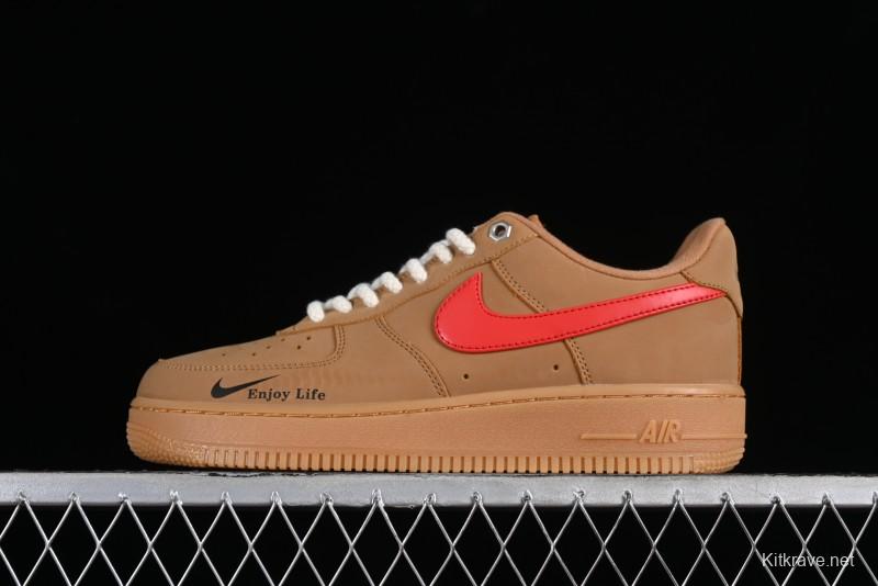 Nike Air Force 1 '07 Low Wheat Color Low-Top Sneakers - FZ7372-300
