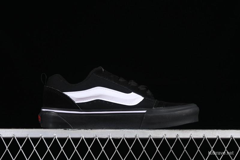 Vans Classics Knu Skool Retro Skate Shoes with Thickened Tongue and Oversized Toe - VN0009QCB9P