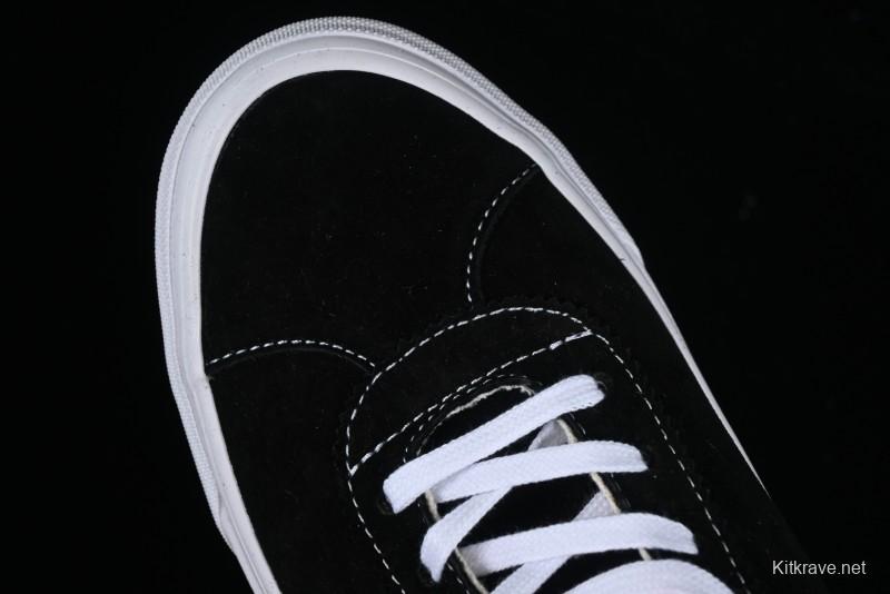 Vans Premium Sport 73 Classic Black & White Suede Low-Top Skate Shoes - VN000CR1BA2