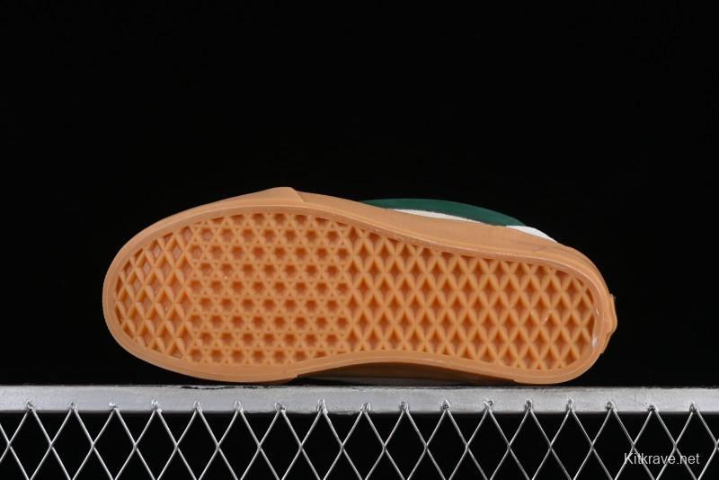 Vans Knu-Skool VR3 Lx Low-Top Retro Sneakers in Grey Green with Gum Sole - VN000CS0DWM