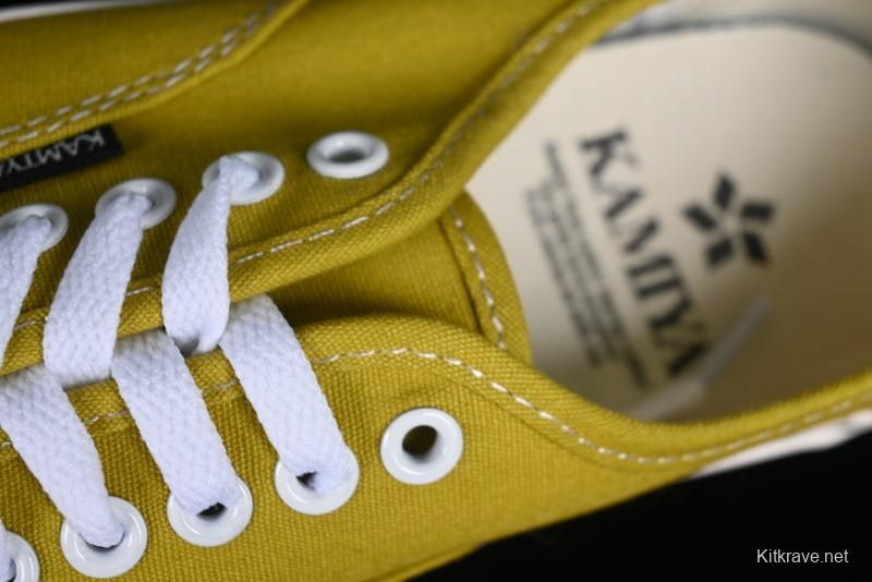 Kamiya Vulcanize Sneaker 23AW High-End Line Dissolved Yellow Canvas Shoes with Smiley Face Print Low-Top - M.C3