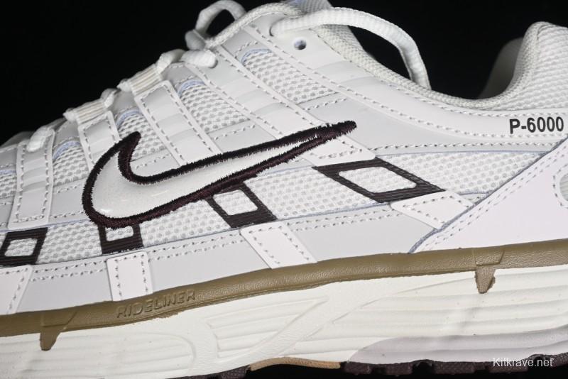 Nike P-6000 Retro Casual Sport Dad Shoes with Layered Design and Lightweight Body - HF0728-201