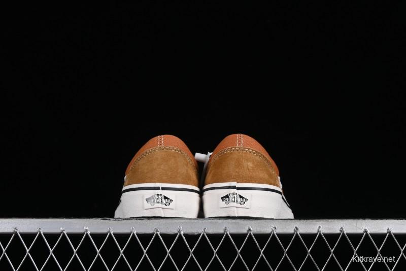 Vans Old Skool Reissue 136 High-End Series Round Toe Orange Canvas Vulcanized Shoes - VN000MT6BKQ