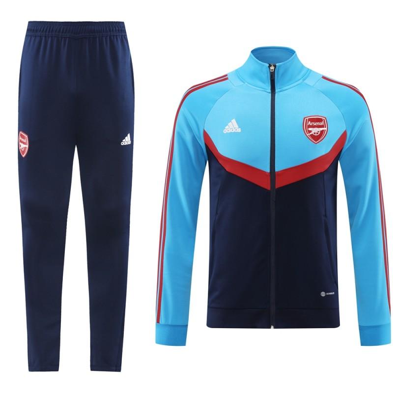 24/25 Arsenal Black/Blue Full Zipper Jacket +Long Pants