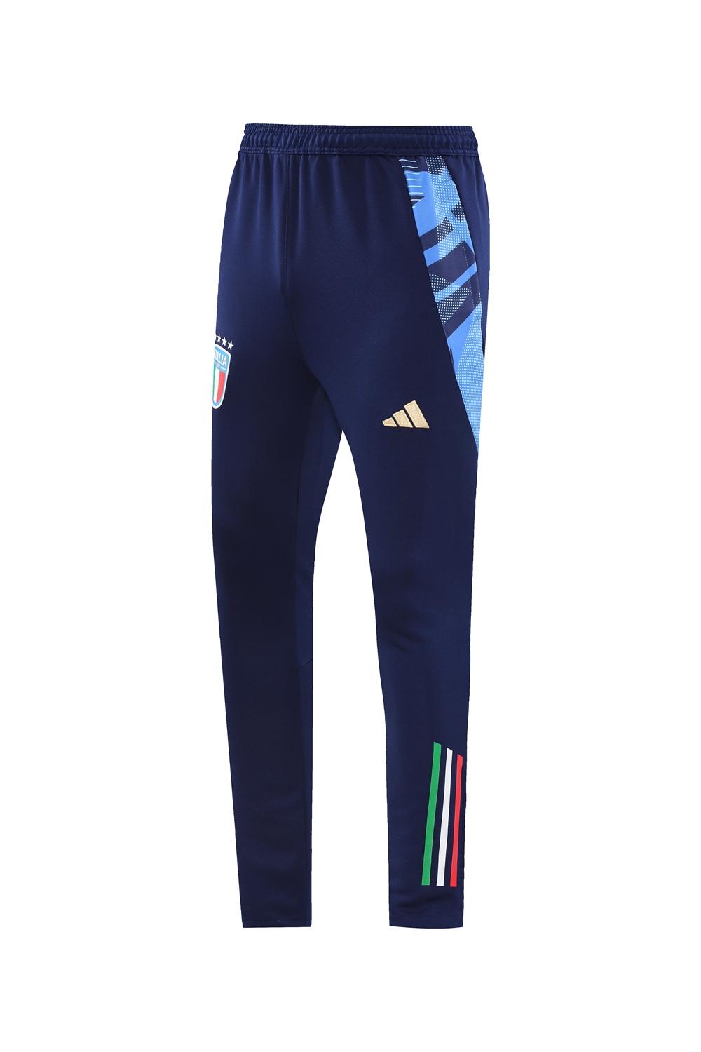 2024 Italy Navy Full Zipper Jacket +Long Pants
