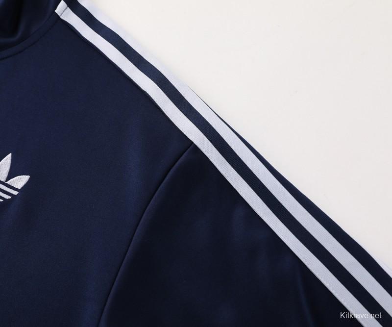 24/25 Adidas Original Navy Full Zipper Jacket +Long Pants