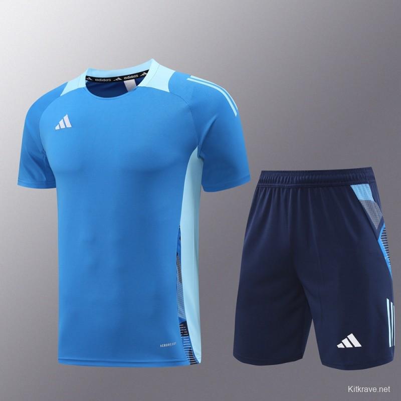 24/25 Adidas Blue Short Sleeve Jersey+Shorts