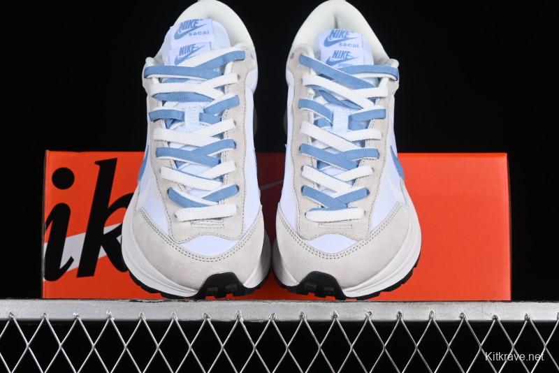 Nike Sacai VaporWaffle 3.0 Deconstructed Sneakers with Overlapping Swoosh and Double Tongue - DD1875-101