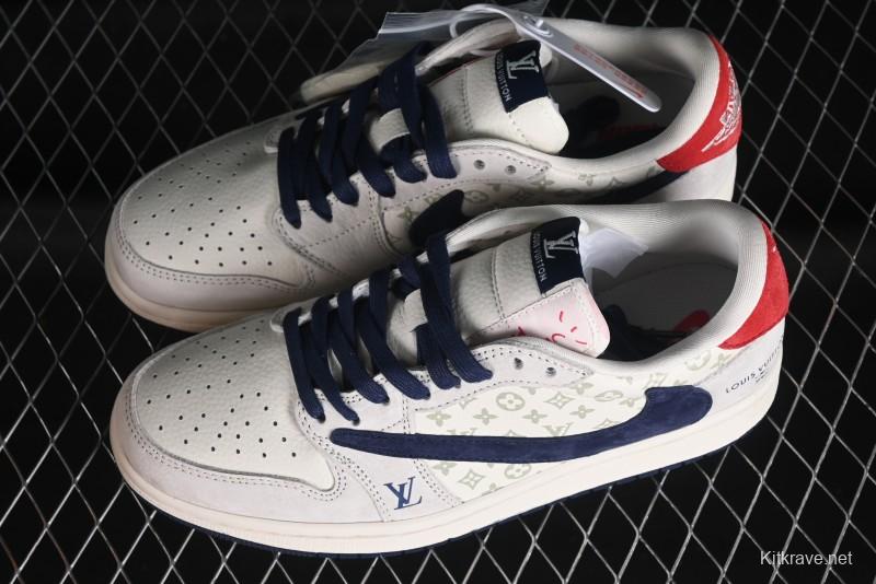 Nike Air Jordan 1 Low OG SP Travis Scott x Fragment Design Collaboration Sneakers - YQ2088-668