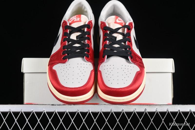 Nike Trophy Room x Jordan 1 Low OG "Away" Casual Sneakers - FN0432-100