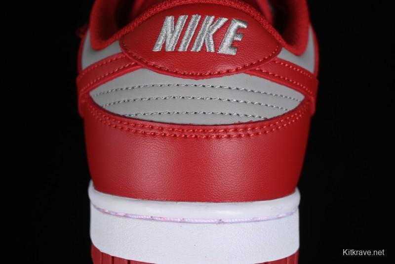 Nike SB Dunk Low Grey Red Colorway Low-Top Casual Skateboarding Shoes - CW1590-0002