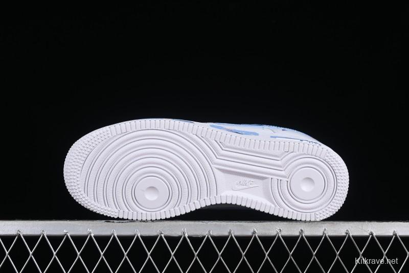 Nike Air Force 1 '07 Low Custom Chinese Style - Spring Cherry Blossom Casual Sneakers - DD8959-100